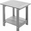 Mesa auxiliar Adirondack resistente gris claro
