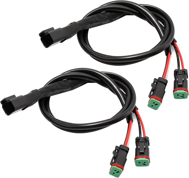 Adaptador Y Conector Deutsch DT Dual para Lámpara de Niebla