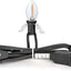 Sistema iluminación LED C7 con cable negro 7.2ft y interruptor