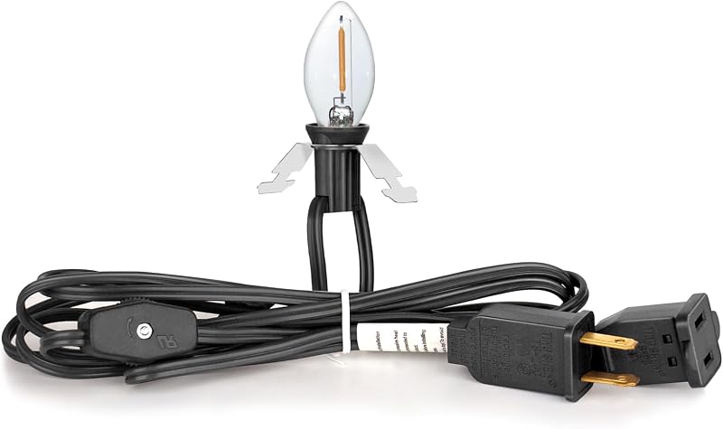 Sistema iluminación LED C7 con cable negro 7.2ft y interruptor