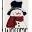 Bandera jardín navidad 12x18pulg doble cara muñeco nieve
