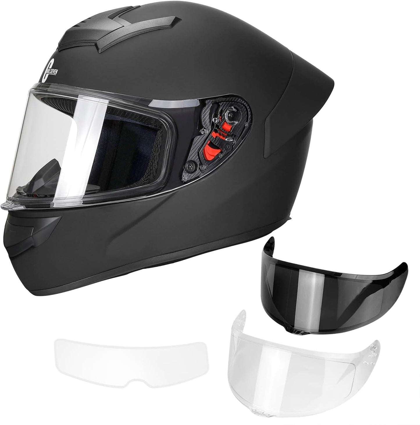 Casco motocicleta cara completa DOT proteccion 3 capas