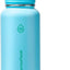 Botella agua acero inox doble pared 32oz con tapa boquilla azul