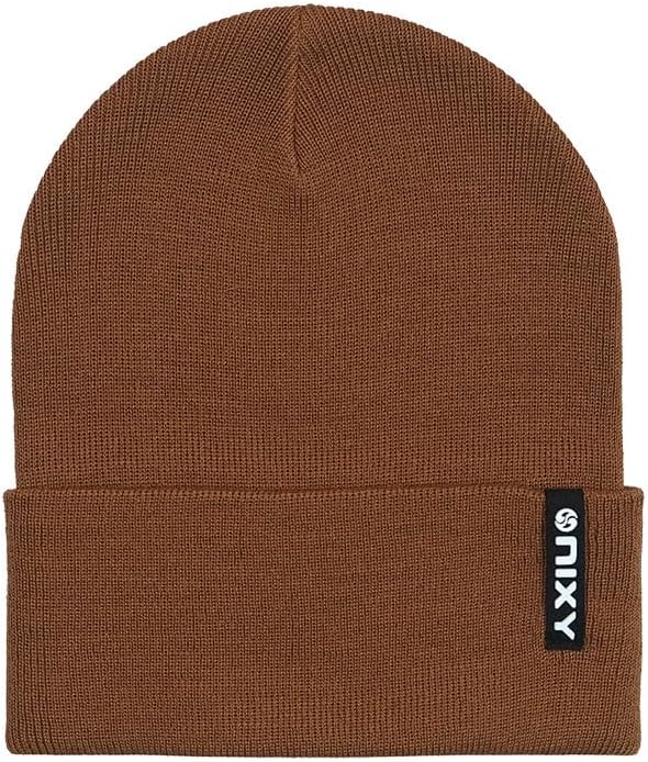Gorro unisex lana premium puños elegante cálido al aire