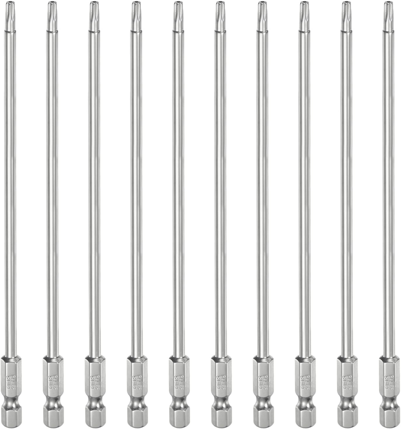 Broca Torx T15 1/4pulg vástago hex 6pulg acero S2 magnético