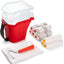 Kit 14 rodillos pintura 4pulg microfibra cubo forro plástico