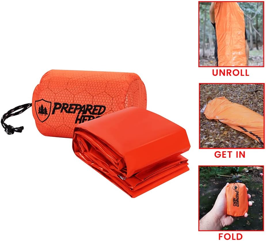 Bolsa supervivencia camping saco dormir PE