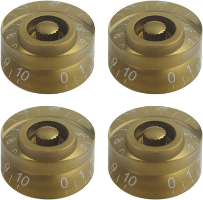 4 Pzas Perillas Doradas para Guitarra Eléctrica