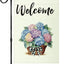 Bandera doble cara primavera verano 12x18pulg hortensias exteriores