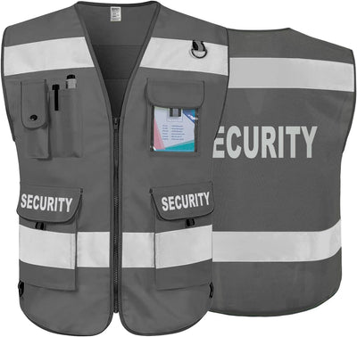 Chaleco seguridad alta visibilidad 9 bolsillos reforzado