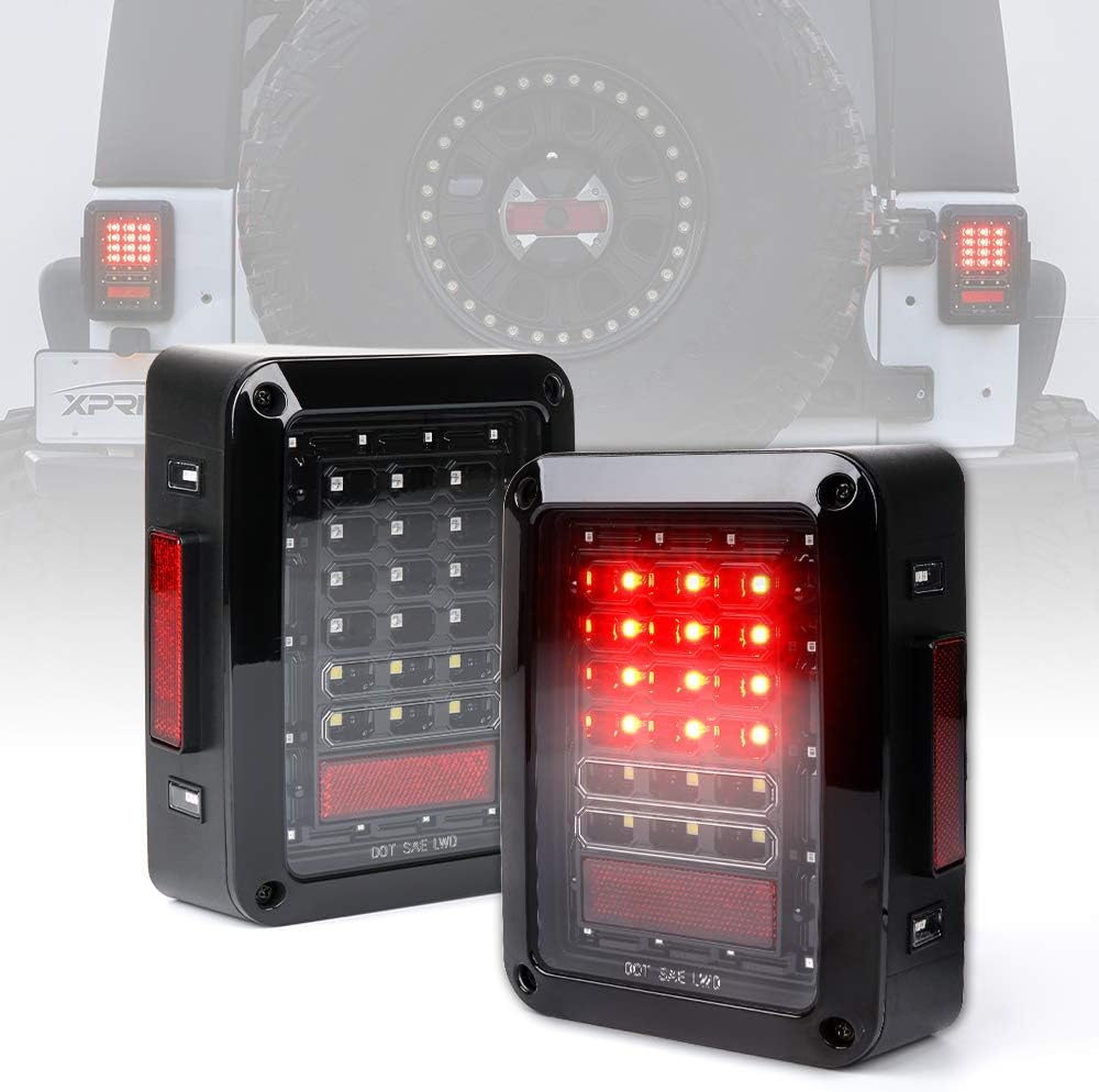 Lente trasero transparente para Jeep