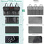 Organiz. colgante auto 6 bolsillos 43x19"