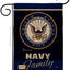 Bandera jardín arpillera USN Seabee doble cara 13x18