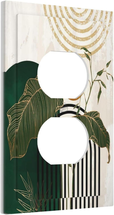 Cubiertas decorativas arco bohemio hoja verde
