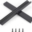 Tiradores largos aluminio pack 6 color negro 11.81pulg