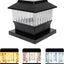 Luz solar exterior LED 3 colores 4x4 y 5.5x5.5"
