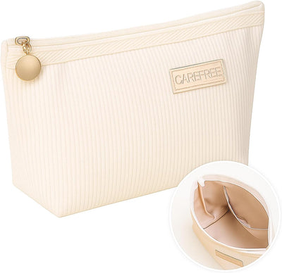 Bolsa maquillaje viaje mujer con cremallera 7.7x4.3x2.6in