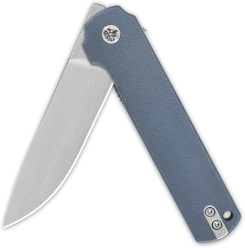 Cuchillo EDC plegable 3.15" Sandvik 14C28N mango G10