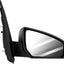 Espejo puerta pasajero Sentra 07-12 ajuste potencia negro