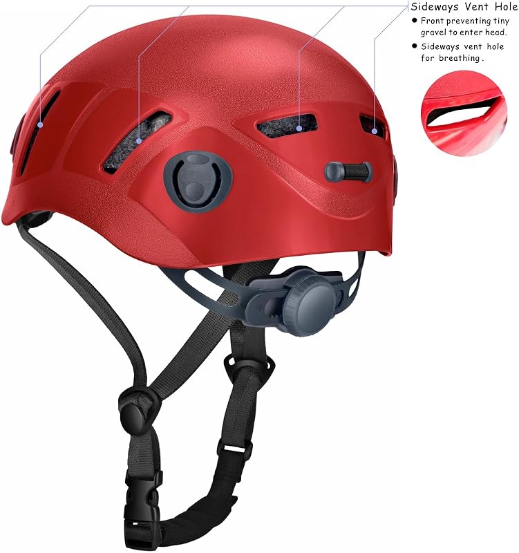 Casco trabajo espeleología senderismo escalada adultos
