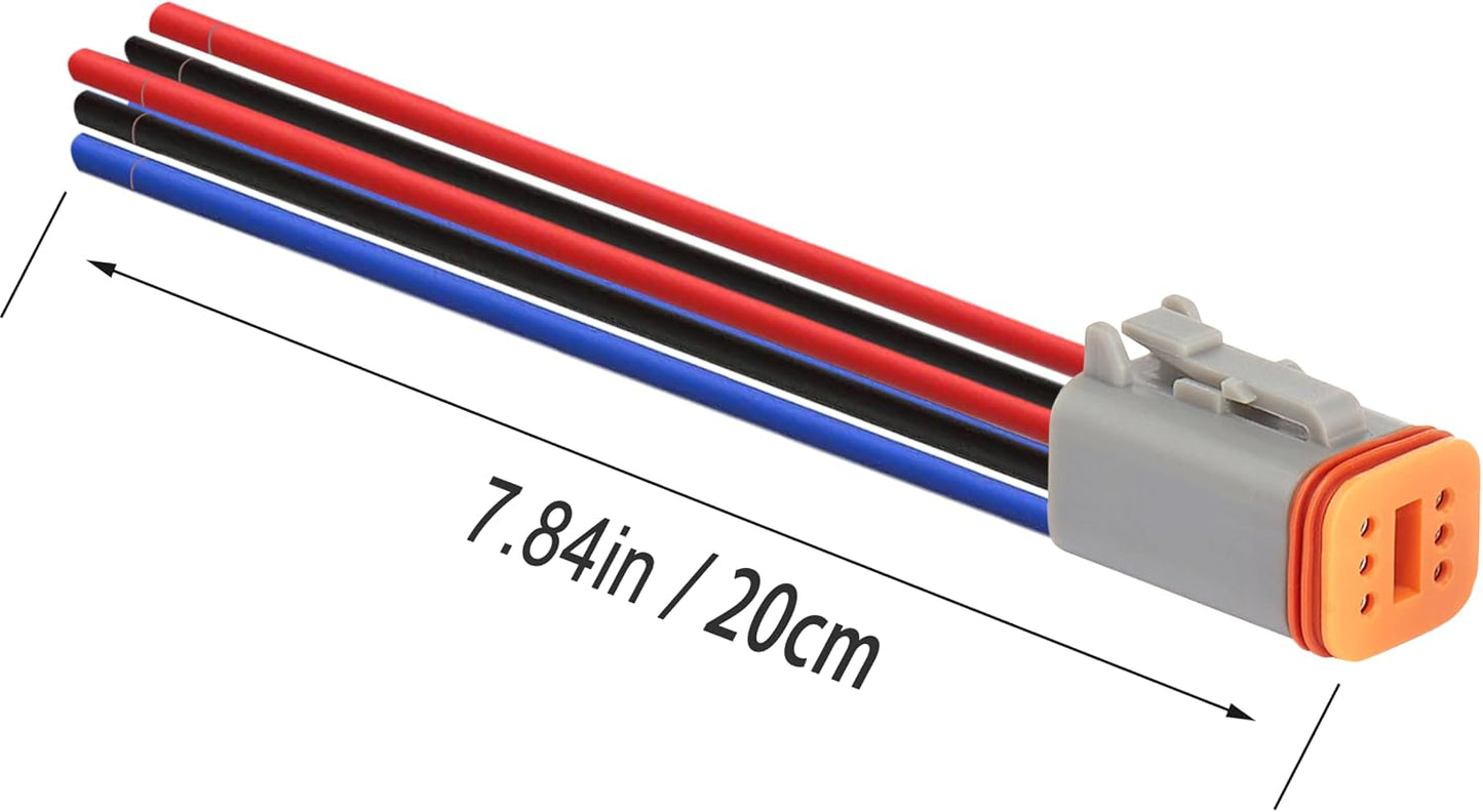 Conector eléctrico automotriz DT 6 pines impermeable macho hembra