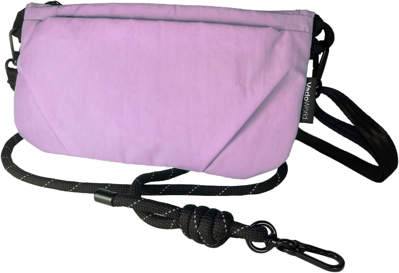 Bolso Crossbody Ligero con Bolsillos Ajustables para Viaje