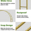 Arco boda metal 7x7.7ft cenador jardín con bases