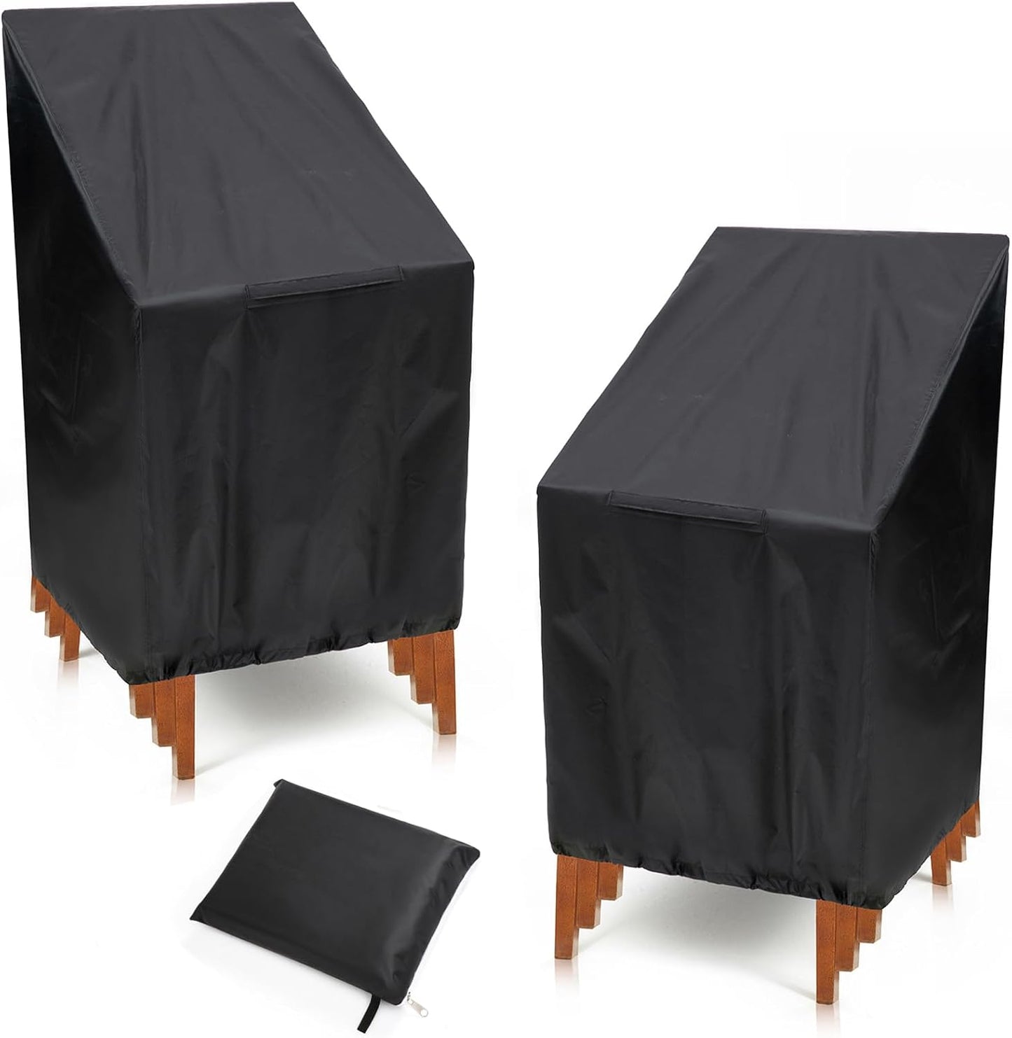 Fundas sillas exterior impermeables apilables 2 pzas