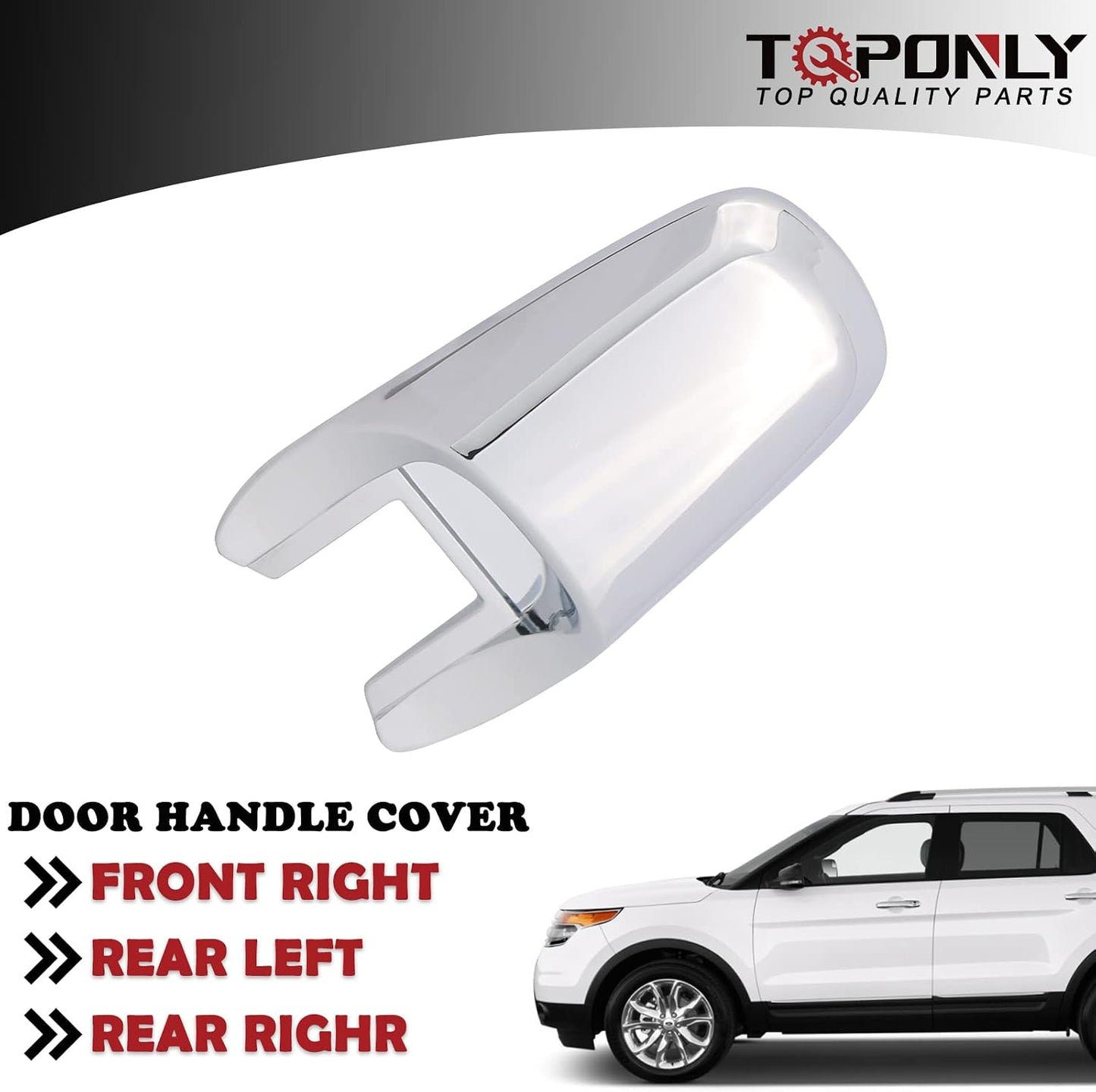 Tapa manija puerta Ford Explorer Edge Flex MKX 08-19 cromado