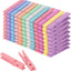 Pinzas madera coloridas para ropa decorativa 100 uds
