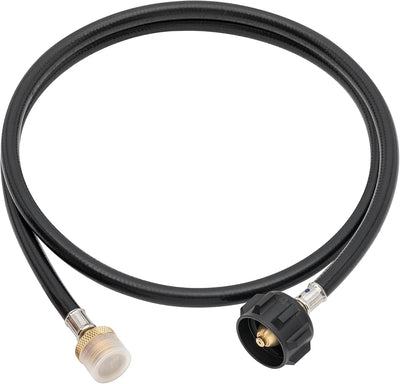 Manguera adaptadora propano 5ft 1libra a 20libra QCC1 tipo 1 negro