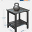 Mesa auxiliar exterior 18x15" polietileno 2 niveles