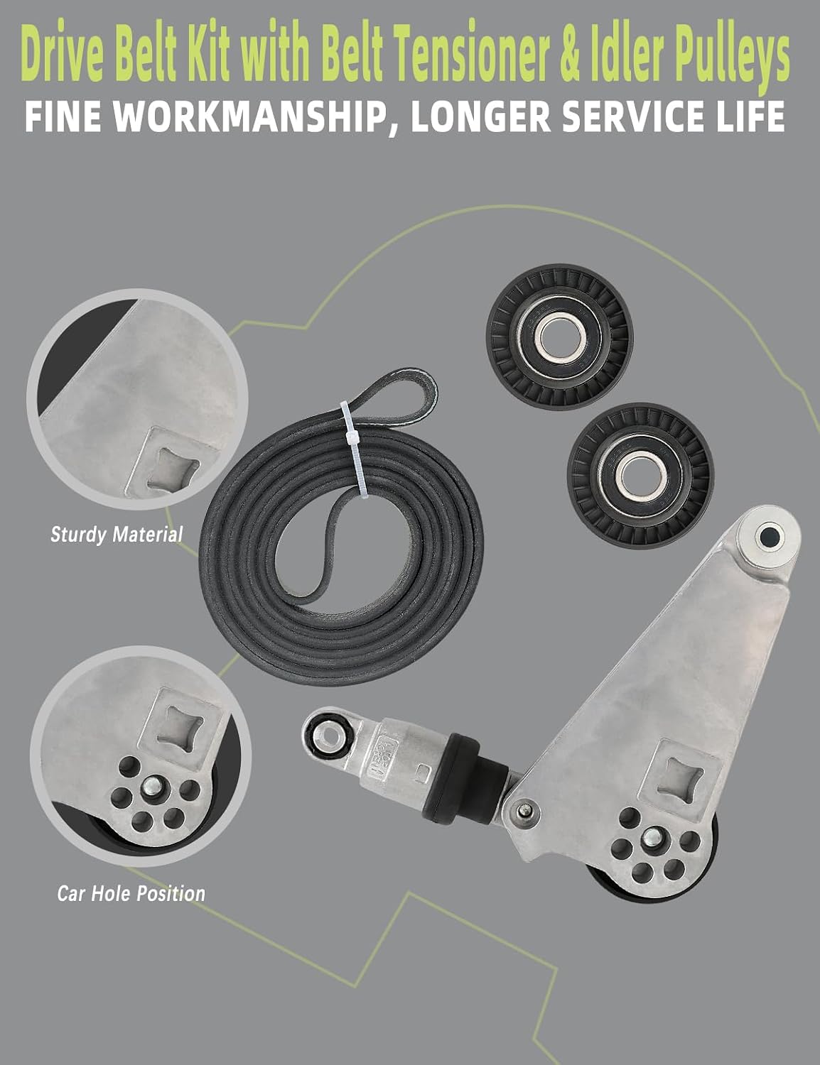Kit correa transmisión tensor poleas comp Jeep Wrangler