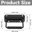 2 Manijas Acero Inox Negro Plegables Caja Herramientas