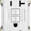 Toma eléctrica dúplex resistente color blanco