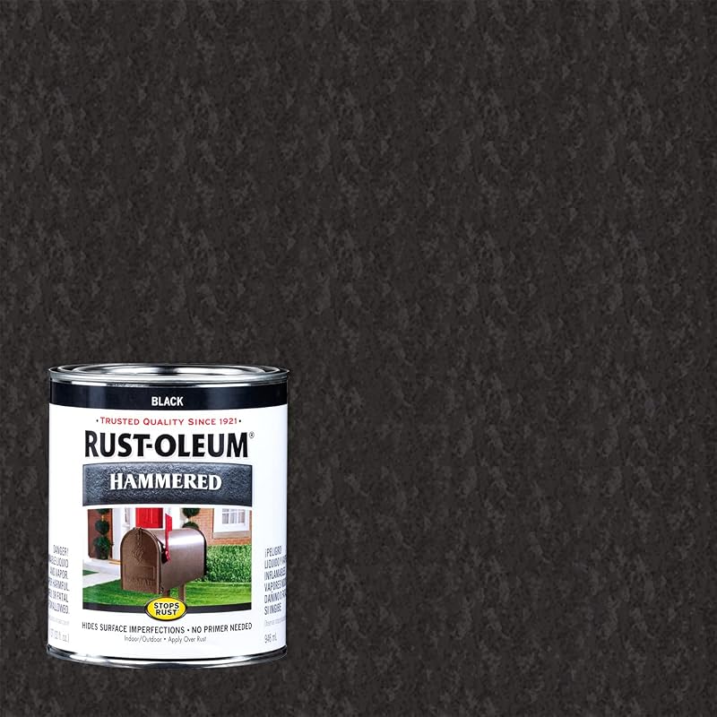 Pintura esmalte antióxido negro martillado 2 Pzas