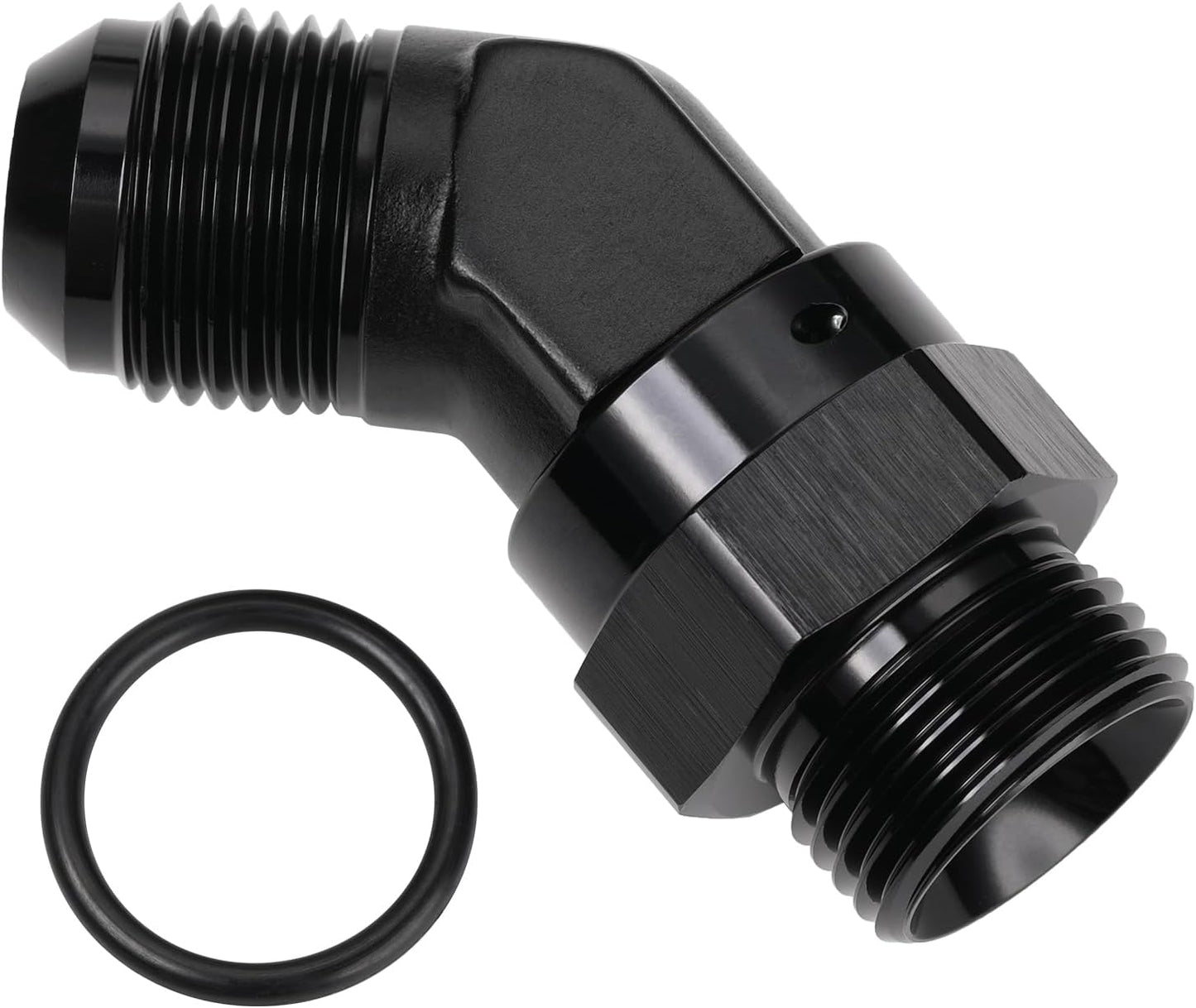 Adaptador rosca 10AN a 10AN-10 ORB aluminio negro