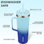 Vaso térmico acero inox con asa tapa pajilla 770ml