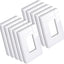Placa pared decorativa sin S 4.88x3.11pulg blanco nieve
