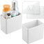 Organiz. pared 2 Pzas estante flotante adhesivo blanco