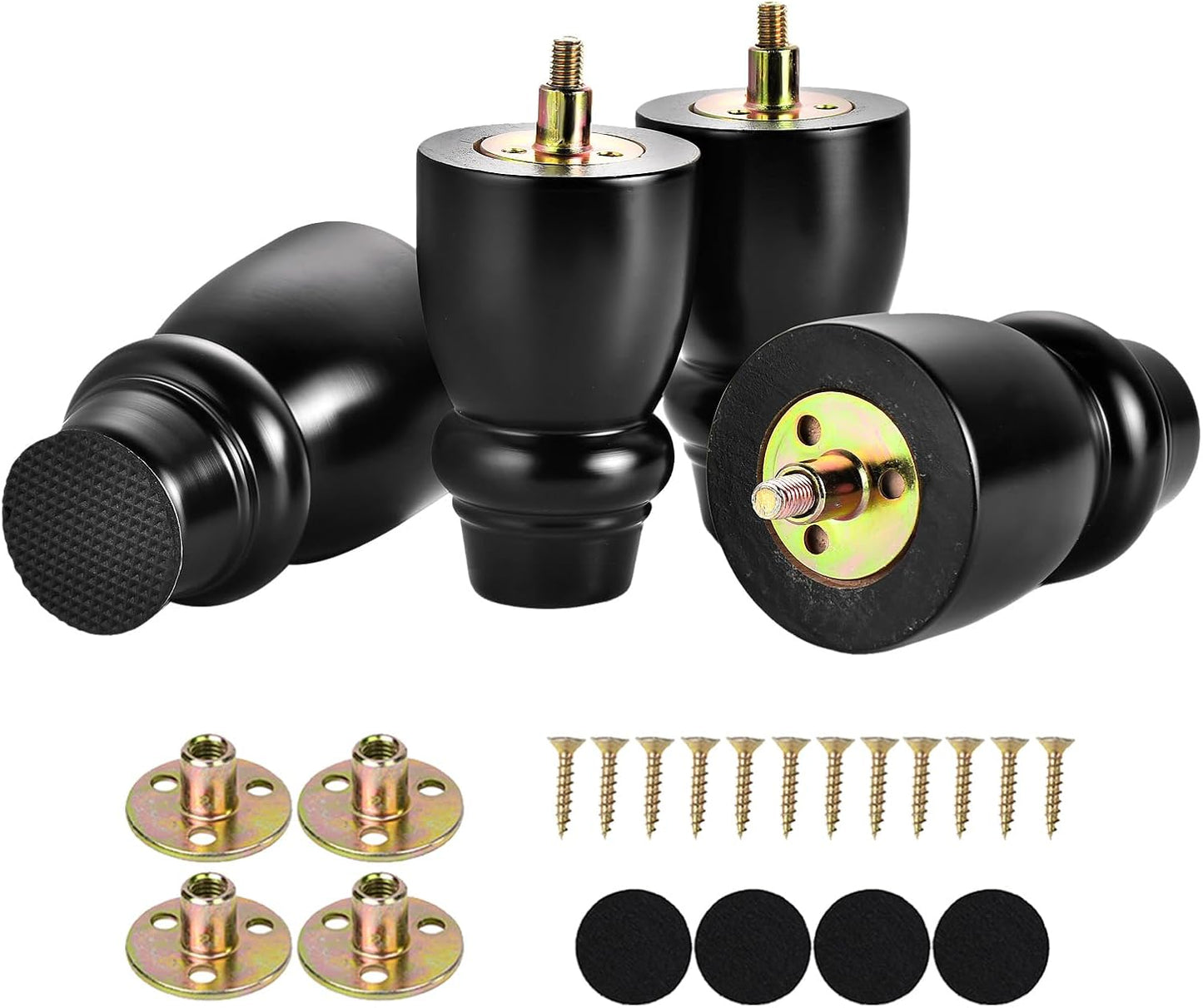 Set 4 patas madera comp M8 preperforadas silla