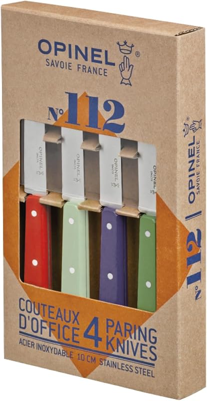 Set 4 Pzas Cuchillos Pelar Acero Inox Fabricado Francia