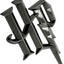 Insignia coche logotipo Harry Potter 3D negro cromado