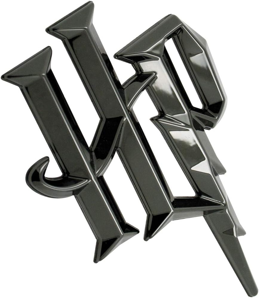 Insignia coche logotipo Harry Potter 3D negro cromado