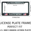 Marco placa matrícula con bandera Texas Navy Mom