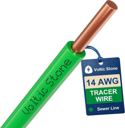 Cable trazador 14 AWG 100% cobre sólido HDPE resistente
