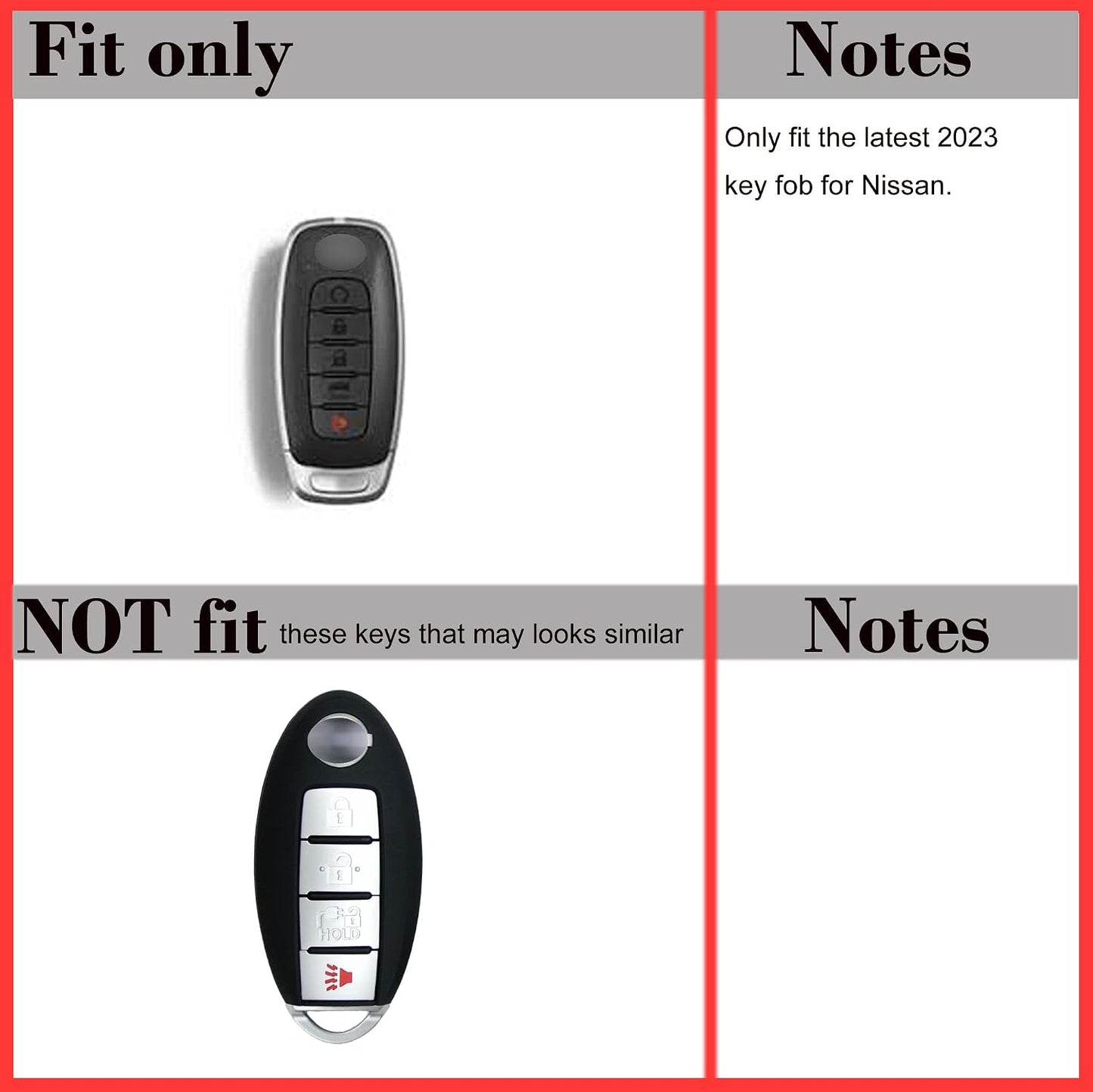 Funda TPU llavero inteligente Nissan Rogue SL Ariya