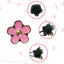 6 Clips Ventilación Flores Margaritas Rosa para Auto