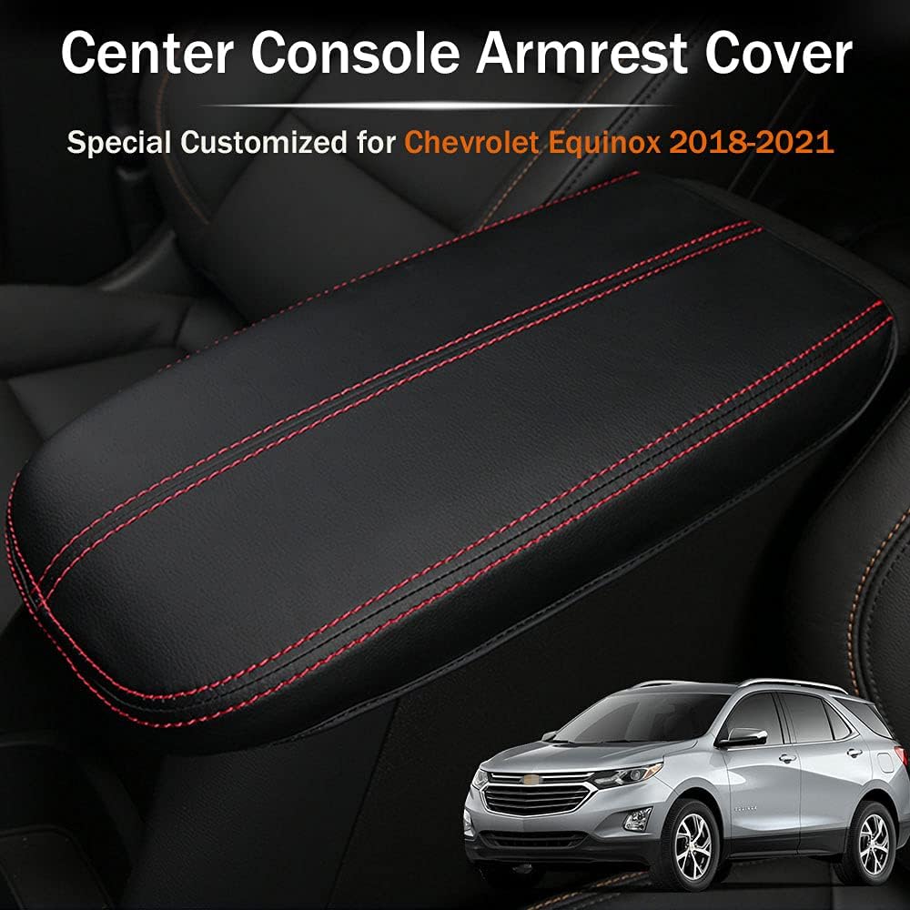 Funda reposabrazos consola central piel Chevy Equinox 18-24