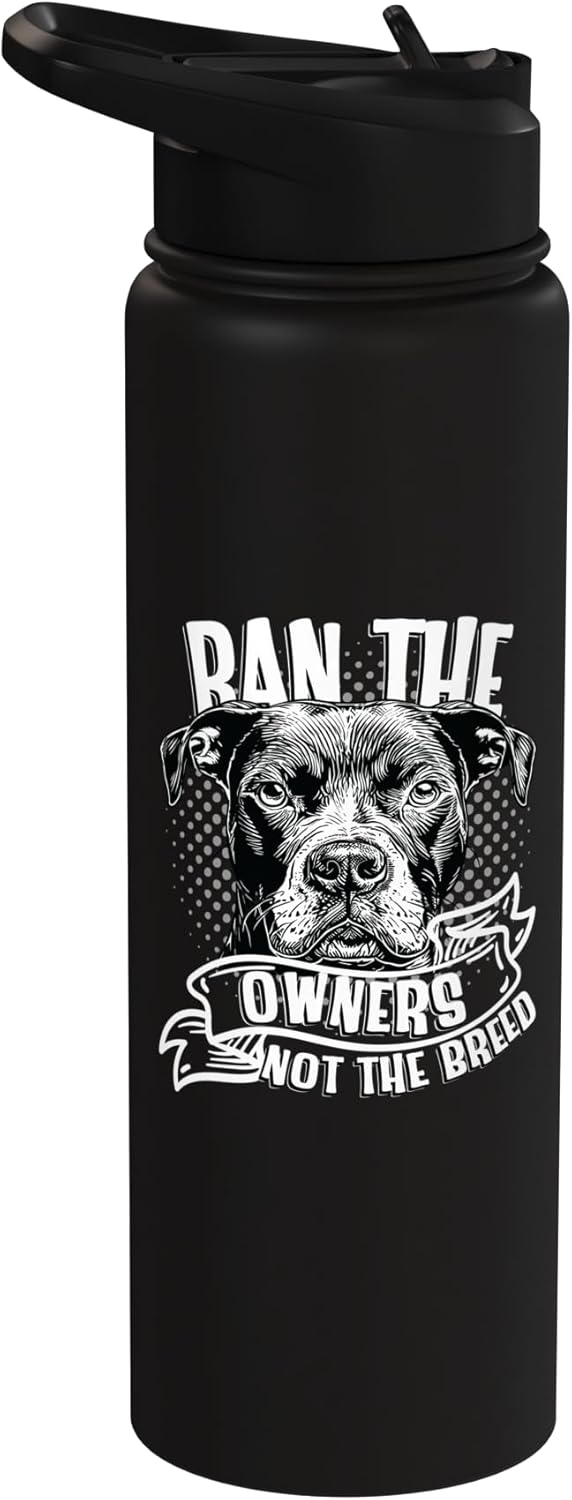 Bote de agua aislado acero inoxidable sin BPA para perros pitbull